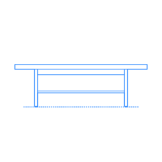 Furniture Coffee Tables Ikea Listerby Coffee Table Rectangular Contour Svg Vector, Free Vectors File